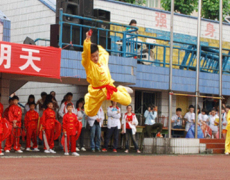 广安康泉文武学校标志